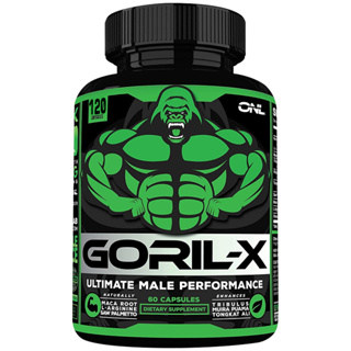 GORIL-X Ultimate 6-IN-1 Enhanced Testosterone Booster for Men (60/120 แคปซูล)
