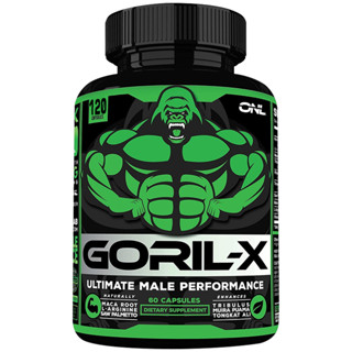 GORIL-X Ultimate 6-IN-1 Enhanced Testosterone Booster for Men (60/120 แคปซูล)