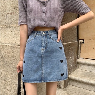 [พร้อมส่ง][ของใหม่ มือหนึ่ง] กระโปรงทรงเอ​ กระโปรงยีนส์ Jean Skirt สวยๆๆค่า