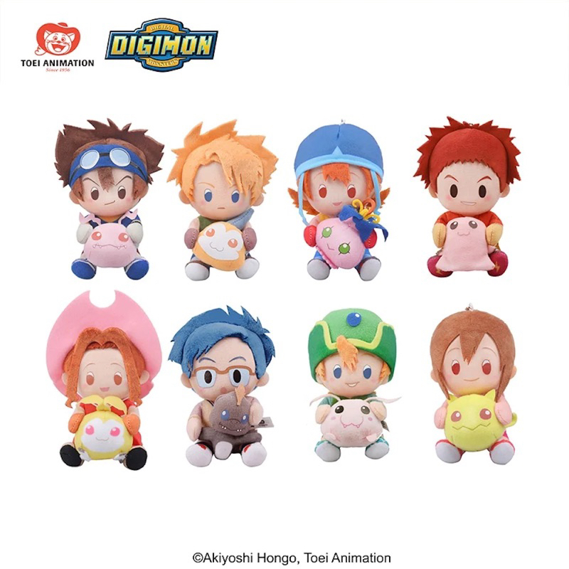 แบบตัวแยก พร้อมส่ง Toei animation And Digimon 01 Doll Sit In A Row ...