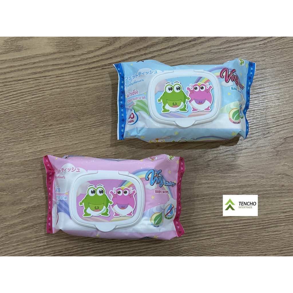 วีวี่-ทิชชู่เปียก-แพ็ค-6-ห่อ-vivy-baby-wipe-ไม่มีแอลกอฮอล์-ทิชชู่เหมาะสำหรับเด็กและผู้ใหญ่-อ่อนโยนนุ่มชุ่มชื่่น