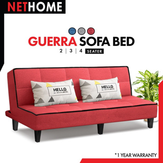 NETHOME : GUERRA SOFA BED โซฟาปรับนอน ผ้าแคนวาส โซฟาเบด ปรับได้ 3 ระดับ ขนาด 3 ที่นั่ง