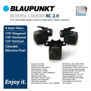 569บาท กล้องถอยหลังภาพคมชัดค่ายเยอรมัน ยี่ห้อ Blaupunkt รุ่น RC-2.0 ติดรถยนต์