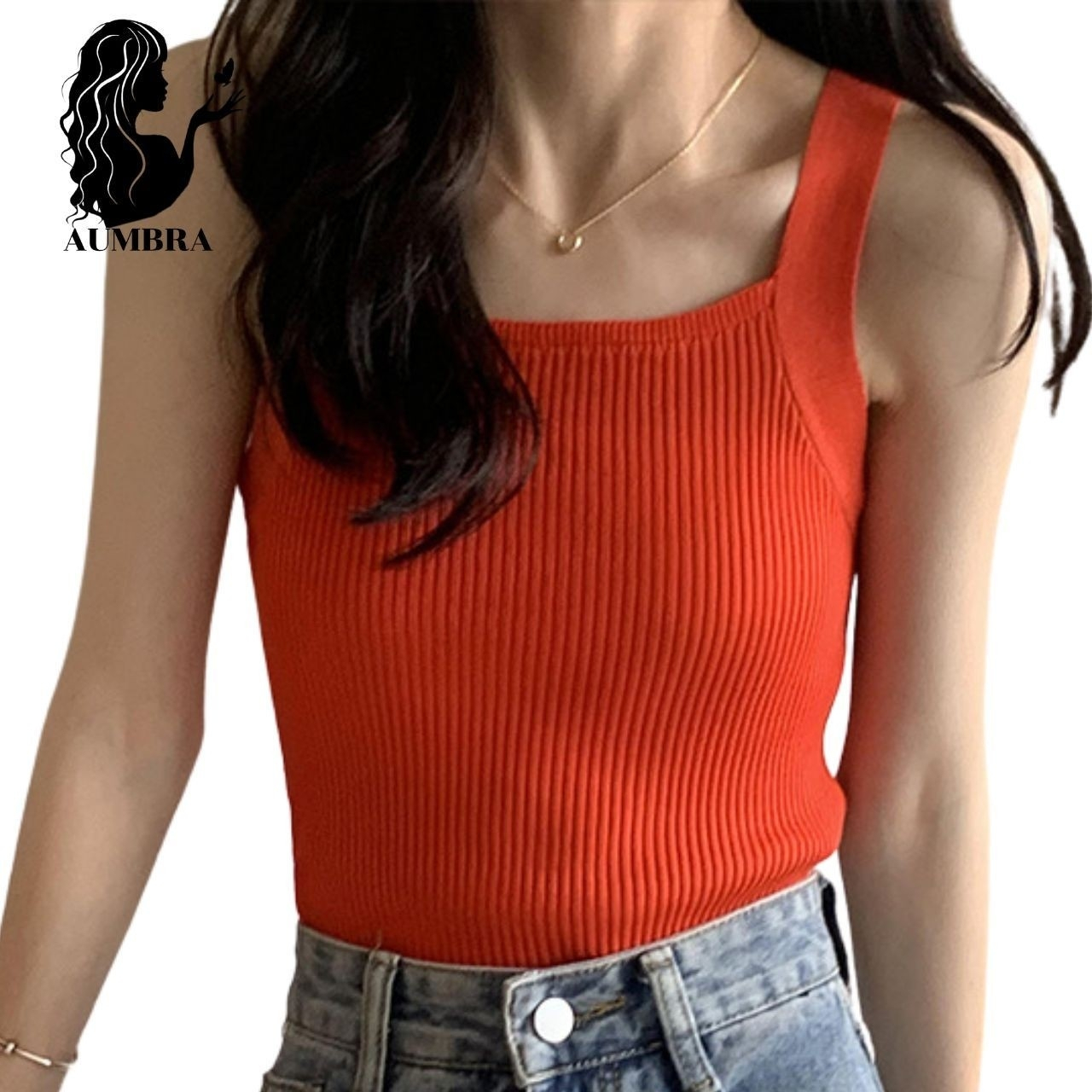 เสื้้อกล้ามไหมพรม-สายเดียว-คอเหลี่ยมทรงสวยดูดี-เนื้อผ้านิ่มเป็นผ้าร่อง-พร้อมส่ง-l305