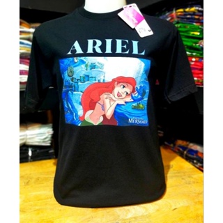 เสื้อ The little mermaid สีขาว/สีดำ ( TM-005)