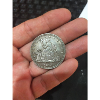 เหรียญที่ระลึกอเมริกาเก่า 1 ดอลล่าร์ ปี คศ1878 ย้อนยุค