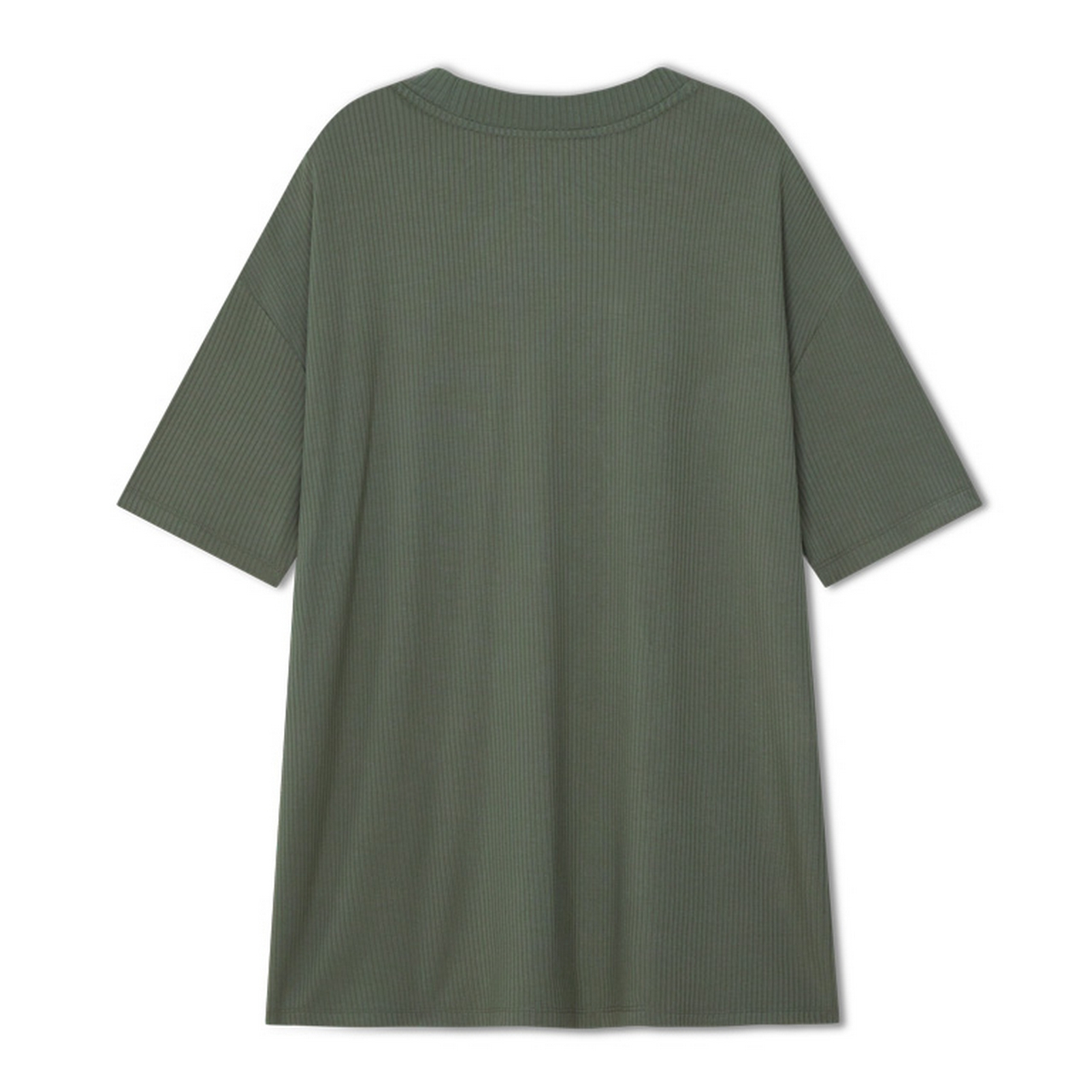 aiiz-เอ-ทู-แซด-เสื้อยืดคอกลมผู้หญิง-ตัวยาวผ้าริบ-womens-ribbed-tunic-t-shirts