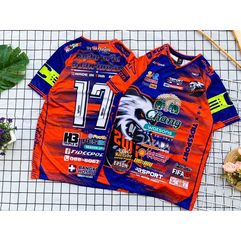 เสื้อกีฬาพิมพ์ลาย-ช้าง-เริ่มต้น-100-บาท-มีไชส์-m-2xl