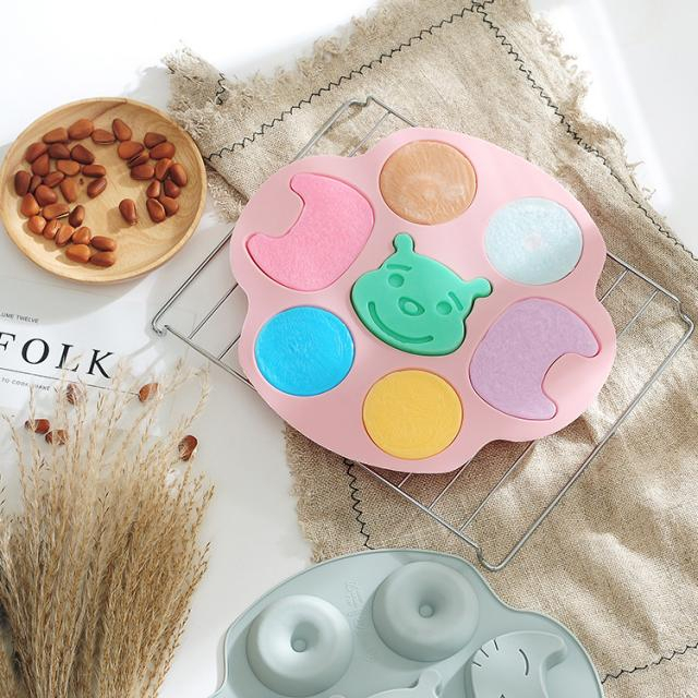 แม่พิมพ์-ซิลิโคน-cookies-mix-silicone-รวมลาย-สีแรนดอม