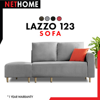 ภาพหน้าปกสินค้าNETHOME : LAZZO123 โซฟา โซฟาพร้อมสตูล โซฟาขนาด 2ที่นั่ง โซฟาผ้าแคนวาส โซฟารับแขก ที่เกี่ยวข้อง