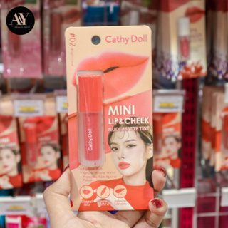 Cathy doll Mini Lip &amp; Cheek Nude Matte Tint 02 2.1กรัม