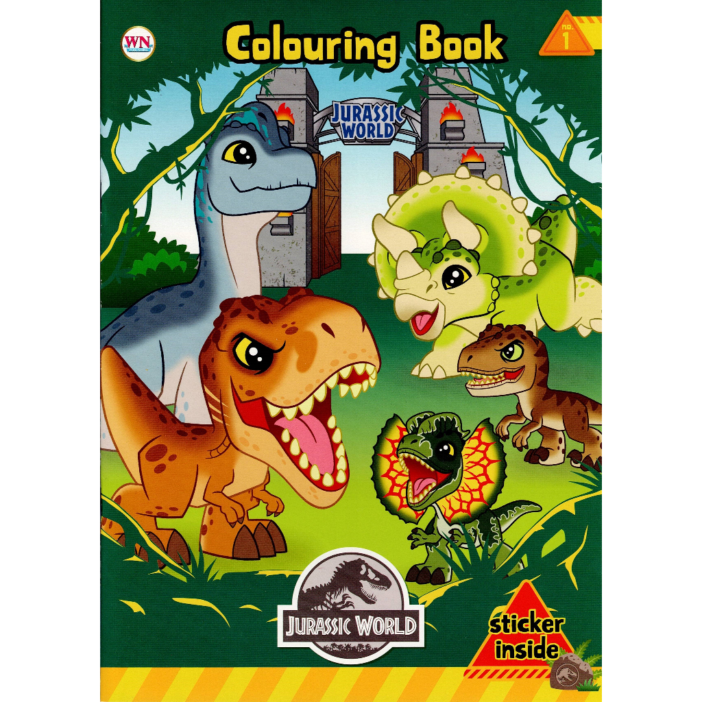 Jurassic World Colouring Book Shopee Thailand