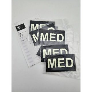 แผ่นแปะแบบตีนตุ๊กแก​ Med Patch​ 2"x3.5"(เรืองแสงในที่มืด) ของแท้​จาก​ Aptus​design​group​ Made​ in​ USA​