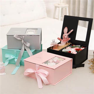 🎉กล่องของขวัญดอกไม้ กล่องของขวัญกระดาษ หลายรูปแบบ กล่องดอกไม้ กล่องหัวใจ กล่องดอกไม้คละแบบ เซอไพรส์แฟน