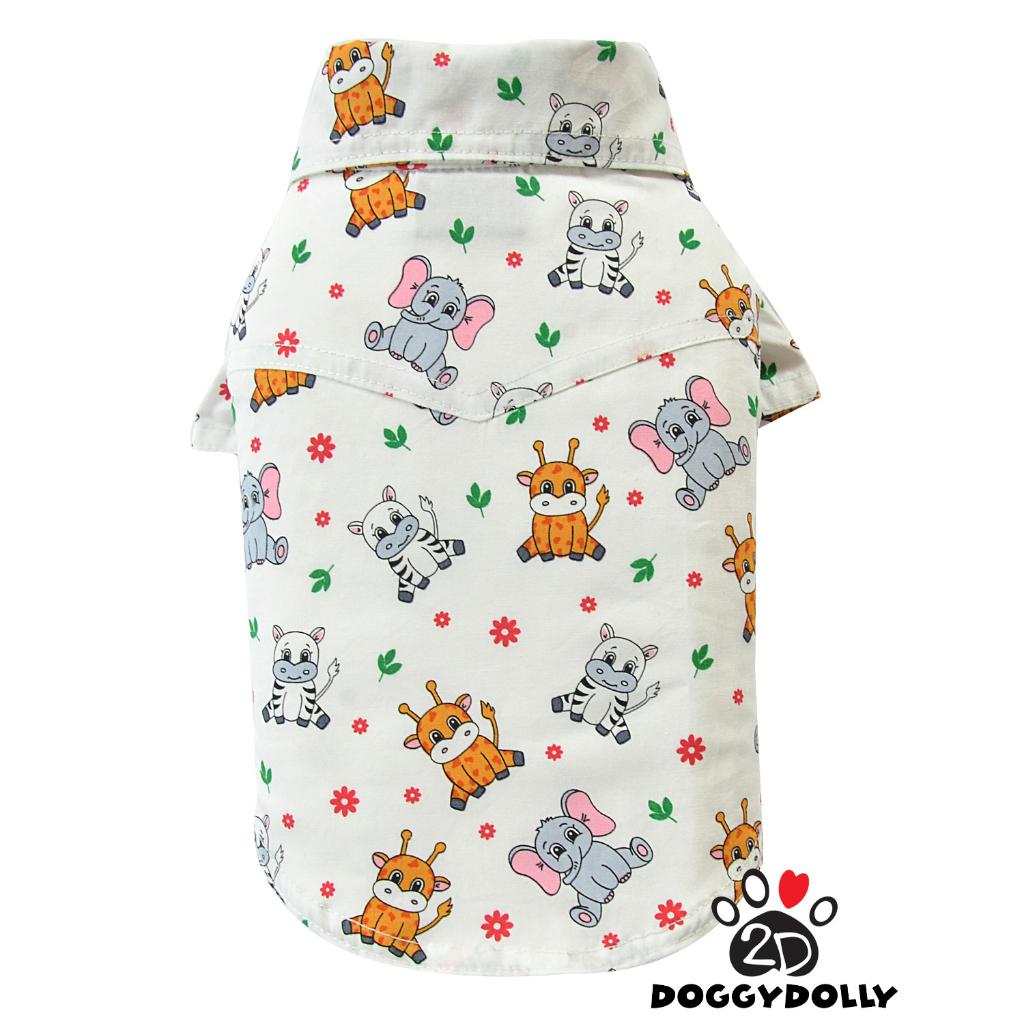 petcloths-doggydolly-เสื้อผ้าแฟชั่น-สัตว์เลี้ยง-ชุดน้องหมาน้องแมว-เสื้อเชิ๊ต-คอปก-ลายยิ้ม-ไซส์-1-9-โล-s141