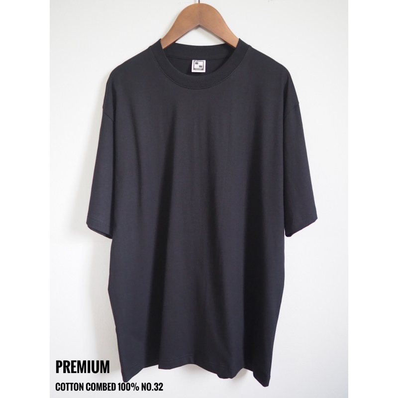 เสื้อยืด-คอกลมสีดำ-square-premium-cotton-100-no-32