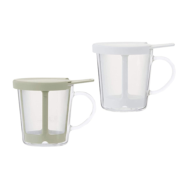 HARIO One Cup Tea Maker 170ml Smoky Green/ White Shopee Thailand