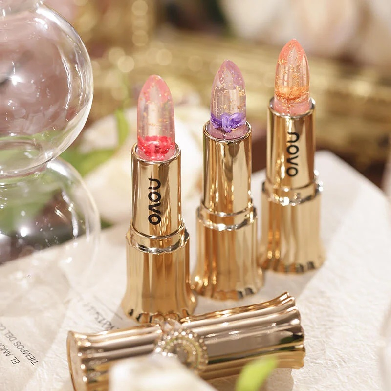 novo5923-flower-crytal-colors-changing-lipstick-ลิปสติกเปลี่ยนสี-ตามอุณหภูมิ