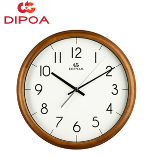 DIPOA New Arrival นาฬิกาแขวนผนังไม้ รุ่น WN121LB/WN121DB สีน้ำตาลอ่อน/สีน้ำตาลเข้ม ขนาด : 33ซม. x 33ซม. x หนา 5.5ซม.