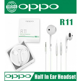 Oppo หูฟัง Earbud with Mic ของแท้ รองรับ Oppo เเละ smartphones รุ่นอื่นๆ