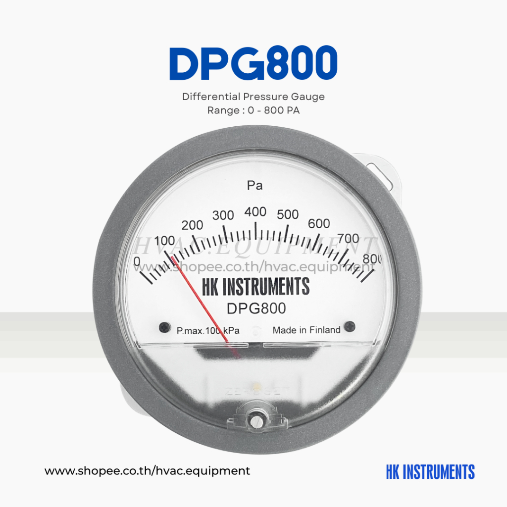 Differential Pressure Gauge เกจวัดแรงดันตกคร่อมสำหรับ HEPA Filter หรือ ...