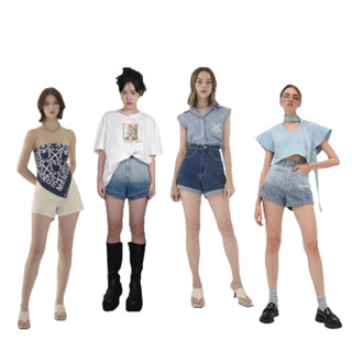 Merge Official - Classic Denim Shorts 01 5 Colors (พร้อมส่ง)