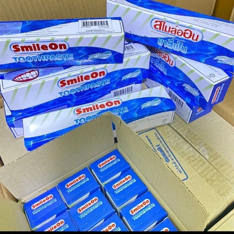 ยาสีฟันสไมล์ออน-smileon-ยาสีฟันซูเลียน-จำนวน-12-หลอด