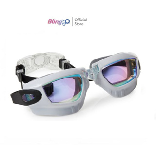 BLING2O แว่นตาว่ายน้ำเด็กยอดฮิตจากอเมริกา Galaxy - Swim Trooper White ป้องกันฝ้าและ UV ถ่ายรูปสวย สายซิลิโคนนิ่มไม่พันผม