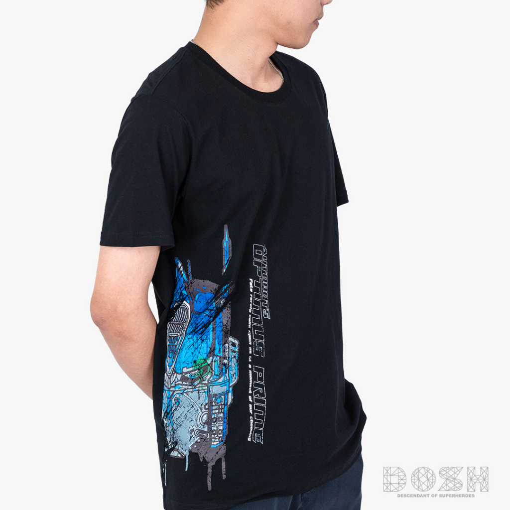 dosh-mens-t-shirts-transformers-2023-เสื้อยืดคอกลม-แขนสั้น-ผู้ชาย-dtmt5063-bl