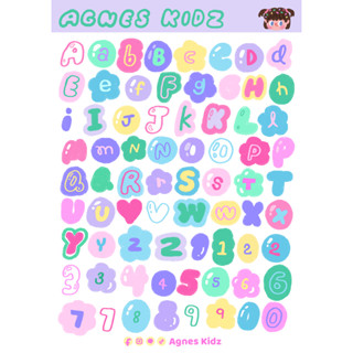 Agnes Kidz | Alphabet Sticker A6 สติกเกอร์ A-Z