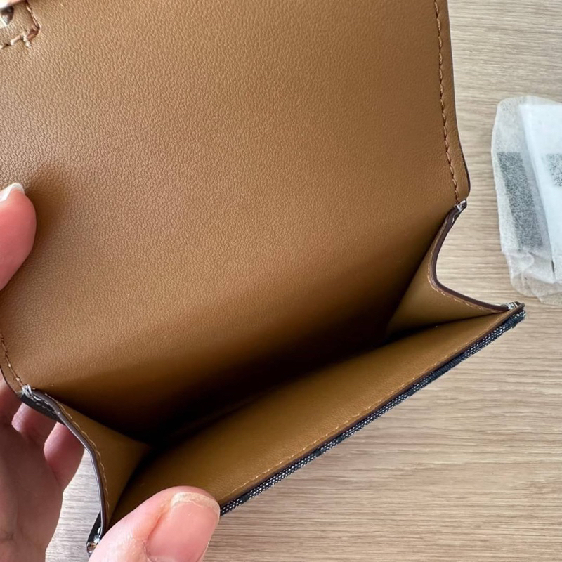 สด-ผ่อน-กระเป๋าสตางค์-2-พับ-ch151-coach-small-morgan-wallet-in-signature-chambray
