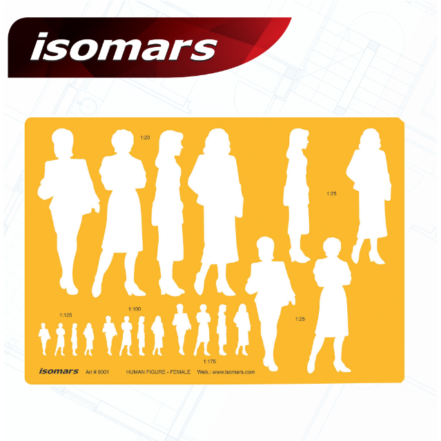 Isomars แผ่นเพลท ผู้หญิง Human Figure (Female) | Shopee Thailand