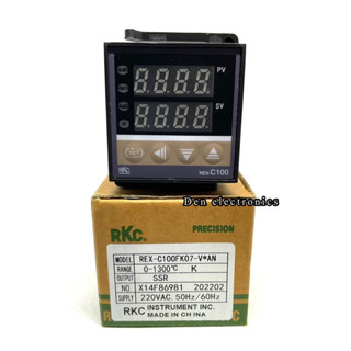 REX-C100FK07-M*AN เครื่องควบคุมอุณหภูมิ 0-1300องศา  K  RELAY / SSR  หน้า 48x48 (ของใหม่)