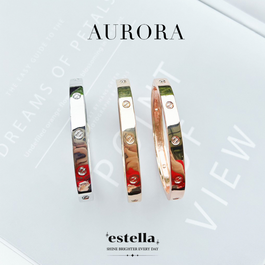 estella-กำไลข้อมือ-รุ่น-aurora-กำไล-กำไลข้อมือแฟชั่น-ผู้หญิง-เครื่องประดับแฟชั่น-กำไลคู่รัก