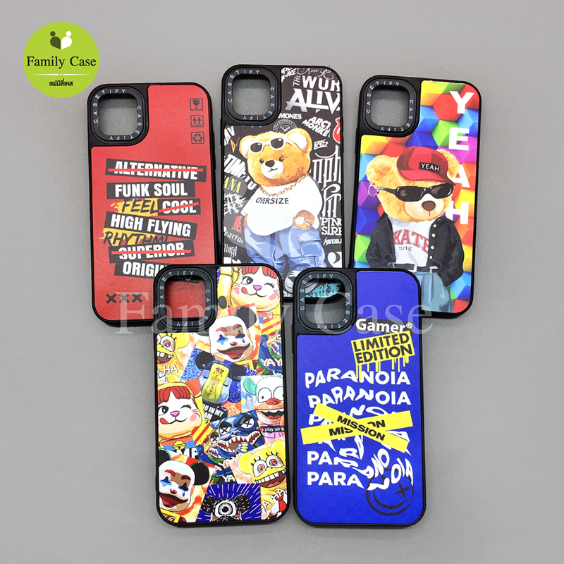 เคสขอบดำกันเลนส์กล้อง-casetify-พิมพ์ลายการ์ตูนลายเท่