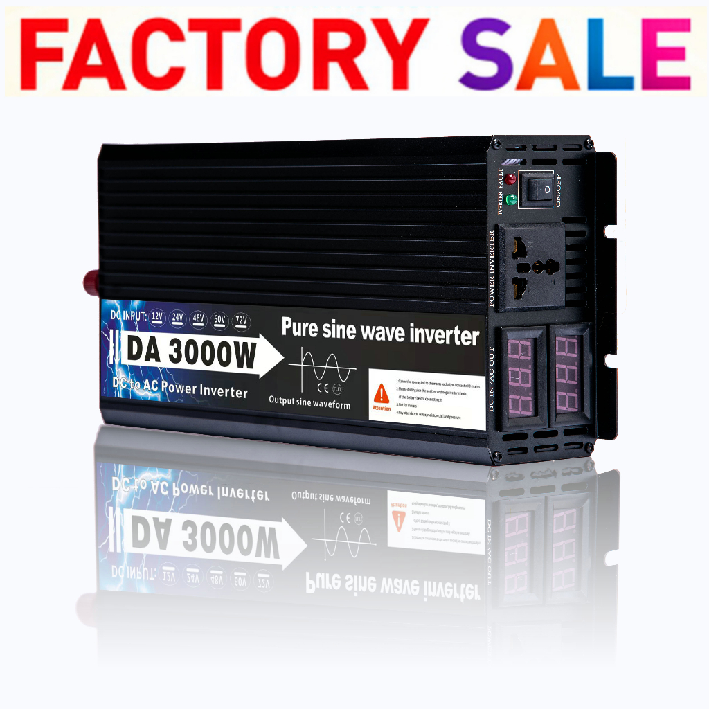 อินเวอร์เตอร์-da-inverter-3500w-3000w-1600w-รุ่น12v-24v-to-220v-ตัวแปลงไฟ-dc-เป็น-ac-ตัวแปลงไฟรถ-แปลงไฟ-อินเวอร์เตอร์