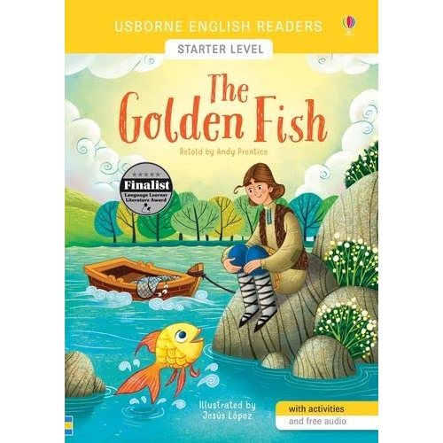 dktoday-หนังสือ-usborne-readers-starter-the-golden-fish-free-online-audio-british-english-and-american-english