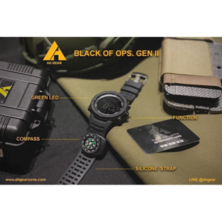 นาฬิกา AH Black OPS. Watch Gen-2 แบบมีเข็มทิศ