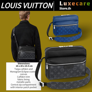 หลุยส์วิตตอง👜Louis Vuitton OUTDOOR Men/Shoulder Bags ผู้ชาย/กระเป๋าสะพายไหล่/กระเป๋าร่อซู้ล