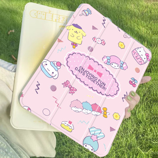 hello kitty เคส iPad case tpu เคส3พับ โปร10 5นิ้ว gen10 2 air10 9 9 7 แอร์1/2/3/4/5 gen6/7/8/9 2016/21 ชาร์จปากาได้ 9919