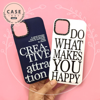 เคส 7+ 11 13 Pro Max เคสนิ่มซิลิโคน TPU ด้านหลังนูนกันเลนส์กล้อง casetify พิมพ์ลายตัวอักษร ลายการ์ตูน