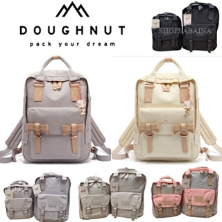สินค้า Doughnut Macaroon Backpack ของแท้ เป้โดนัท สี Pastel (มีตุ๊กตา + ถุงผ้าแบรนด์)