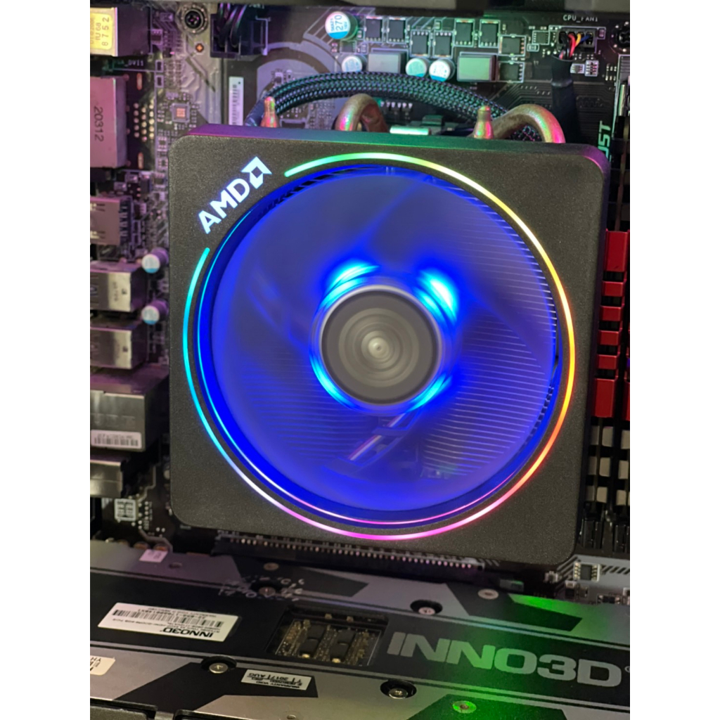 พัดลม CPU AMD Wraith Prism CPU Cooler RGB รองรับ Socket FM1 FM2/2+, AM2 ...