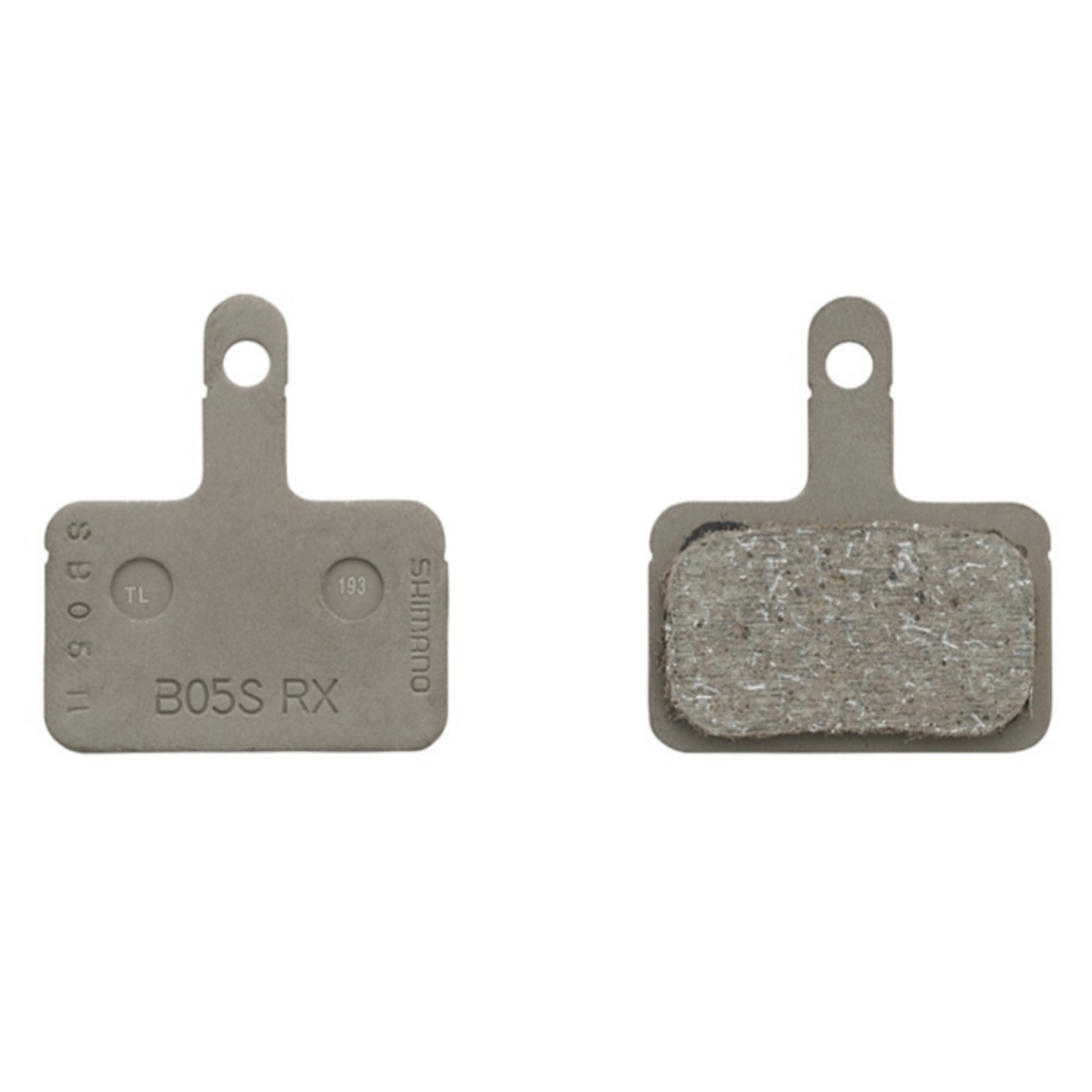 ผ้าเบรค-shimano-disc-brake-pad-resin-b05s-rx-1-pair-1-สินค้าถูกลิขสิทธิ์นำเข้าถูกต้อง