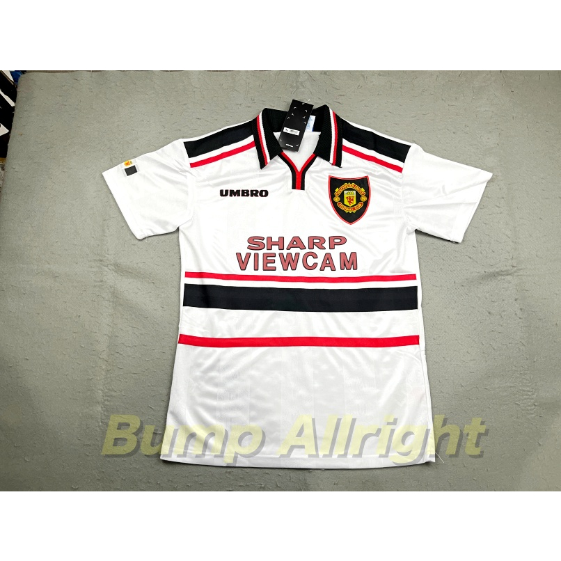 retro-เสื้อฟุตบอลย้อนยุค-vintage-แมน-ยู-man-utd-away-1997-sharp-viecam-7-beckham-เสื้อเปล่า