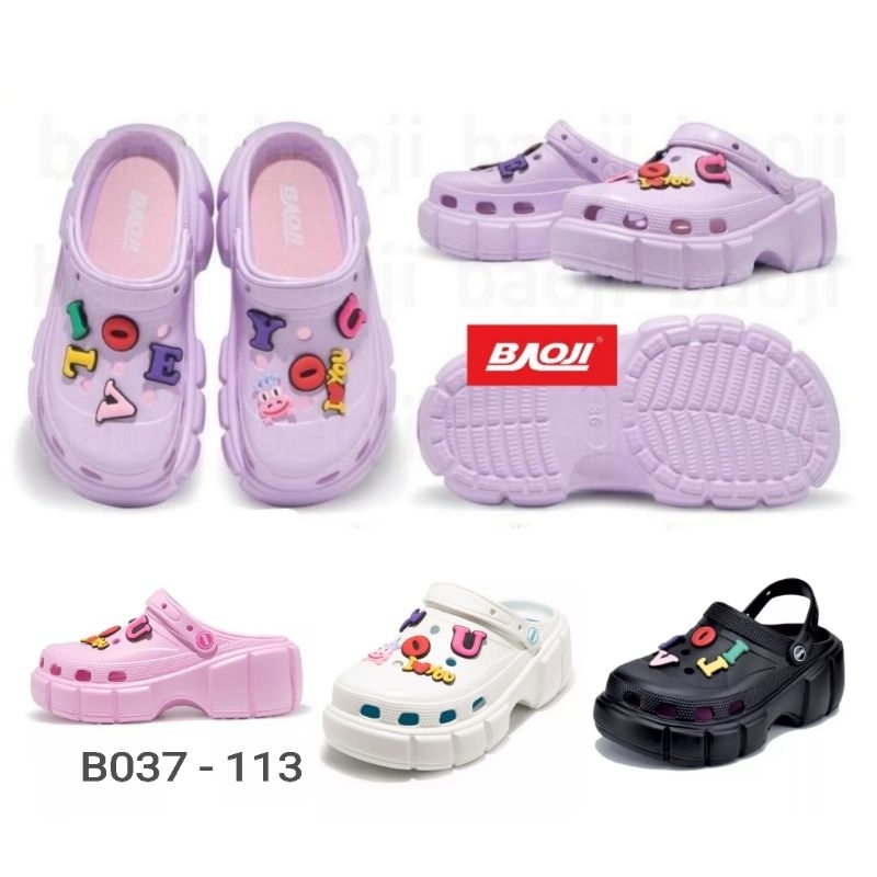 รองเท้าแตะหัวโตรัดส้น Baoji เบาขิ Phylon B037-113 B037-133 Size: 36-40 ...
