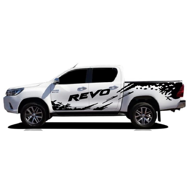 สติกเกอร์ลายโคลนสาด-toyota-revo-สติกเกอร์แต่งรถกระบะ-อุปกรณ์แต่งรถ