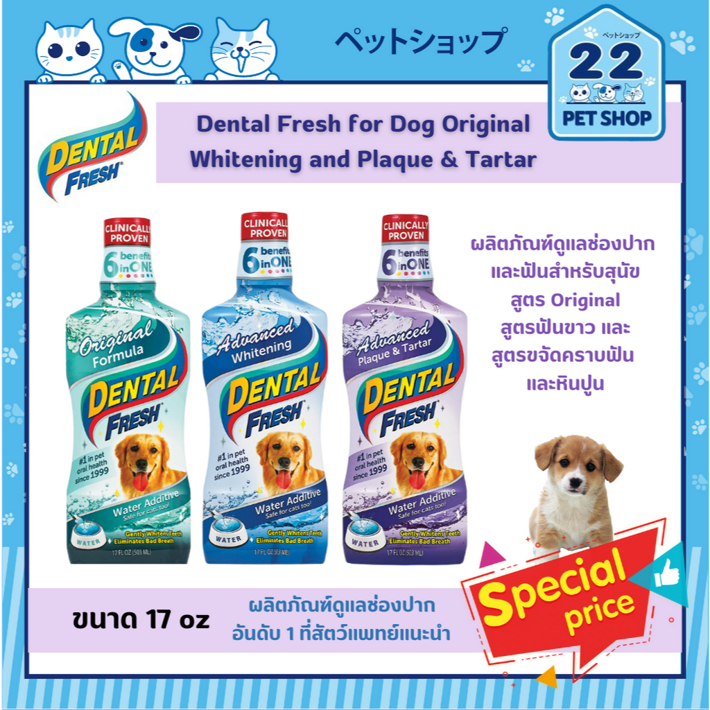 dental-fresh-for-dog-whitening-and-plaque-amp-tartar-ผลิตภัณฑ์ดูแลช่องปาก-และฟันสำหรับสุนัข-17-oz