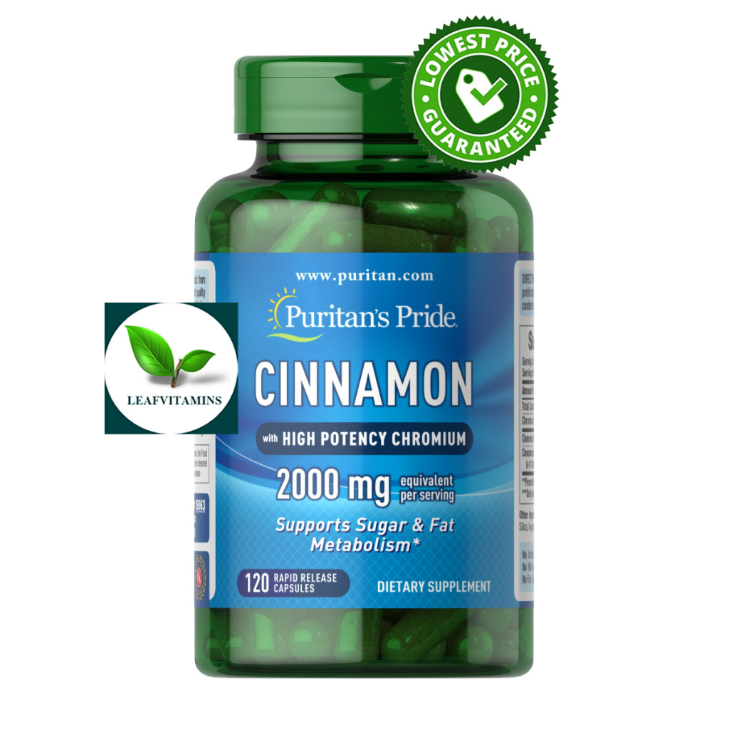 Puritan’s Pride Cinnamon Complex with High Potency Chromium 1000 mg