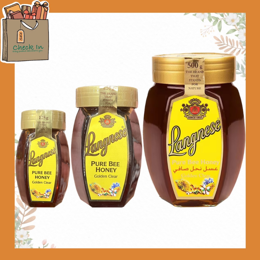 langnese-pure-bee-honey-golden-clear-น้ำผึ้ง-ตรา-แลงนีส-น้ำผึ้งแท้-100-ขนาด-125-g-250-g-และ500-g-น้ำผึ้งนำเข้า